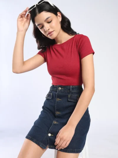 Celeste Ribbed Bamboo Top