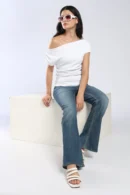 Solène Drop Shoulder Bamboo Top
