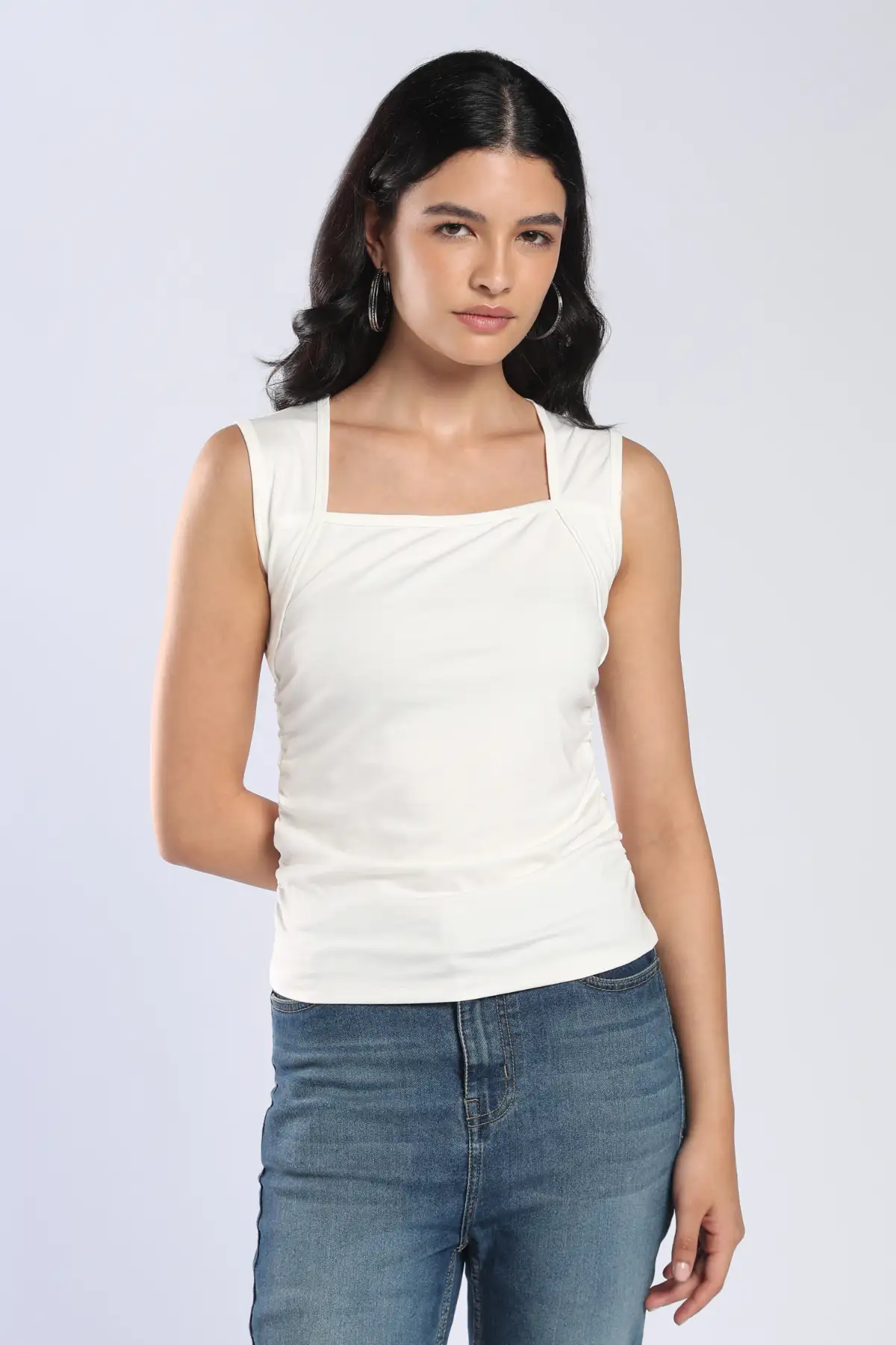 Vespera Ruched Bamboo Top - Image 7